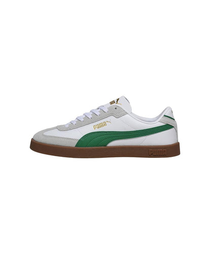 PUMA | Club II Era Sneakers | White-Archive Green-Gum | 9UK