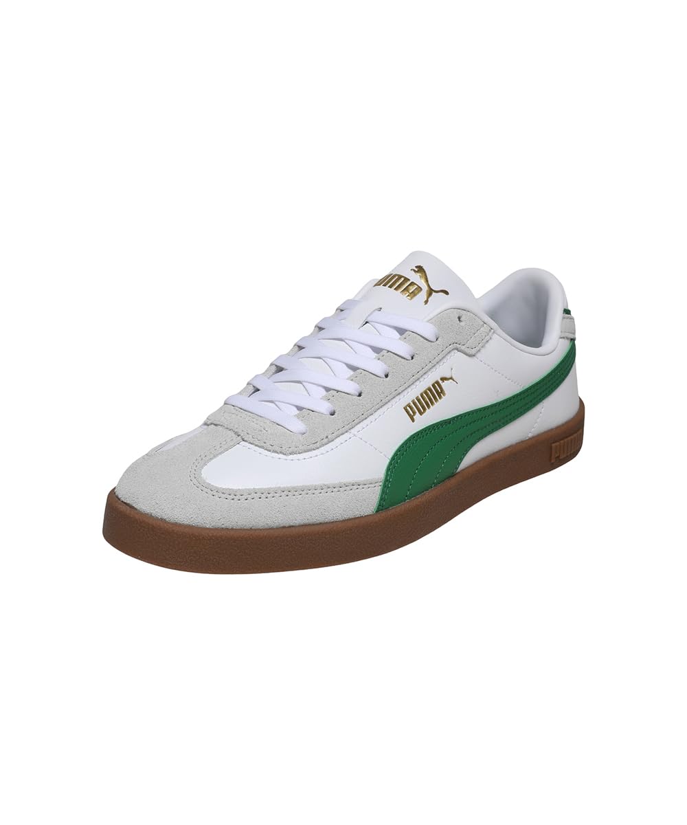 PUMA | Club II Era Sneakers | White-Archive Green-Gum | 9UK