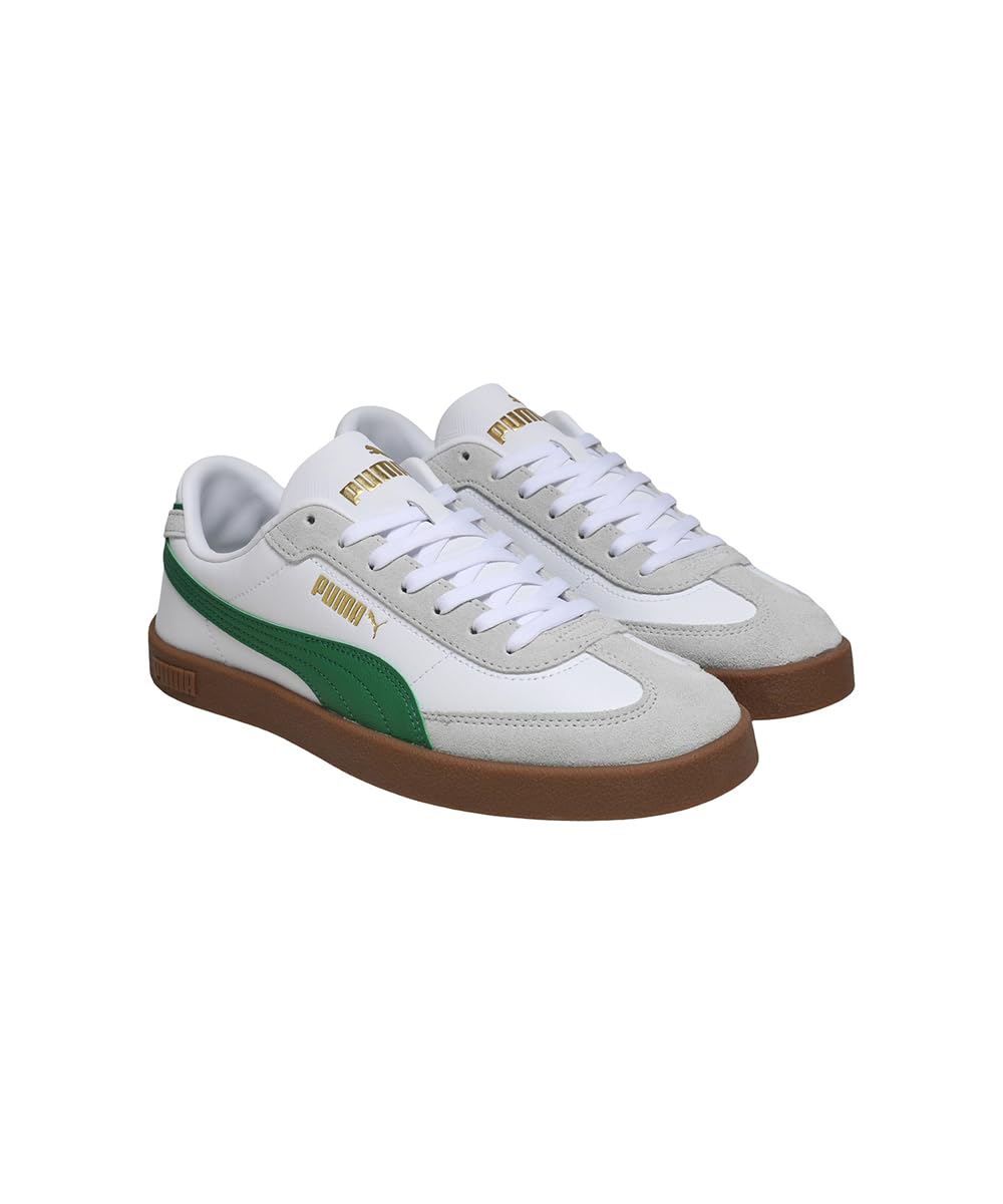 PUMA | Club II Era Sneakers | White-Archive Green-Gum | 9UK