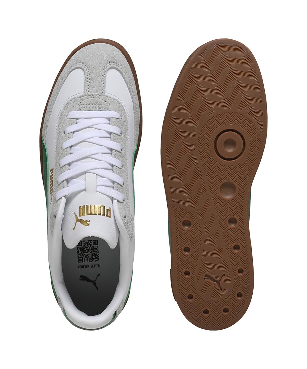 PUMA | Club II Era Sneakers | White-Archive Green-Gum | 9UK